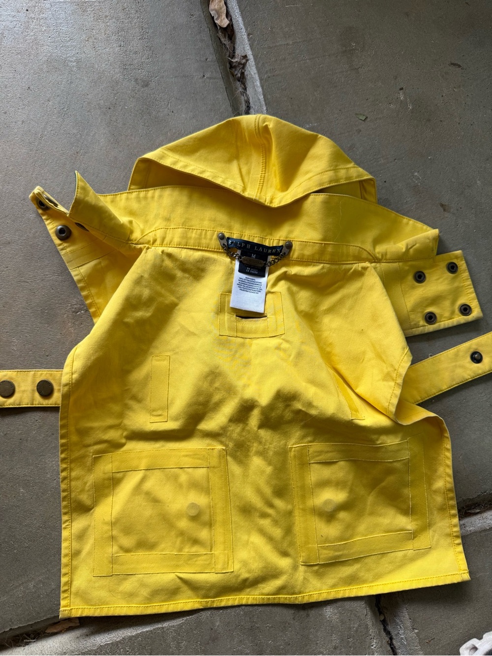 Polo Ralph Lauren dog rain coat size medium